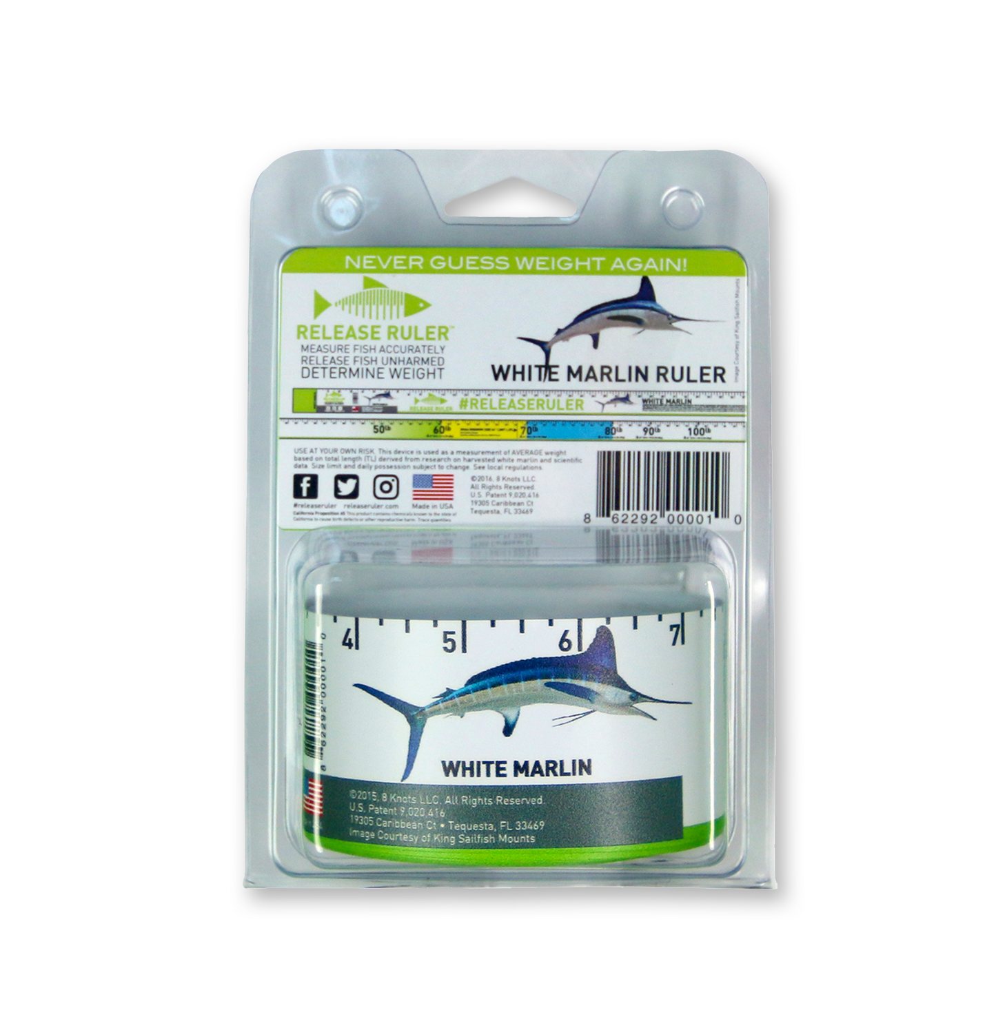 White Marlin Release Ruler